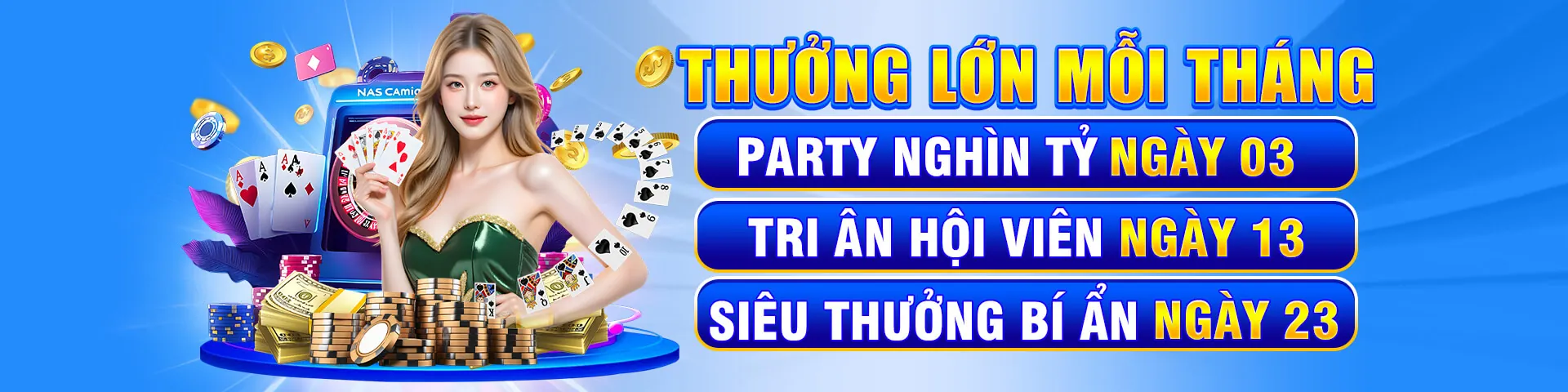 Giao diện ứng dụng Lucky 8 App với các trò chơi cá cược đa dạng và màu sắc xanh vàng chủ đạo
