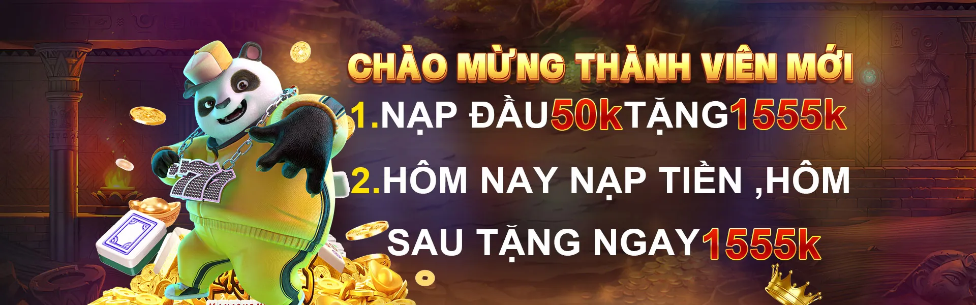 Banner khuyến mãi đăng ký Lucky 8 App