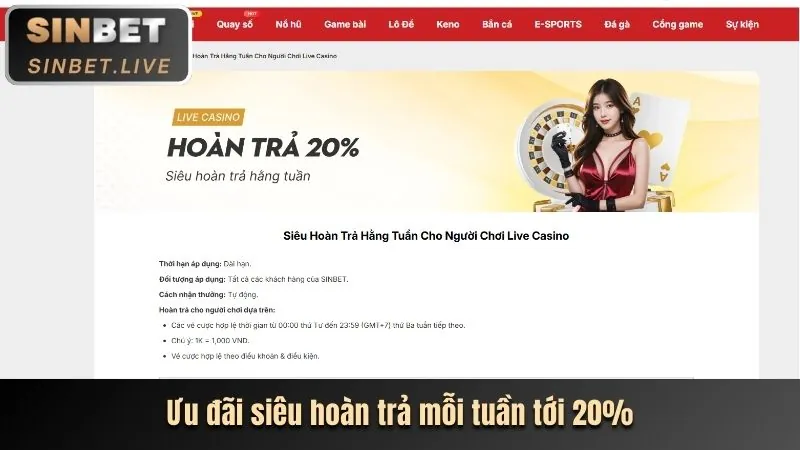 Hoàn trả hàng ngày Lucky 8